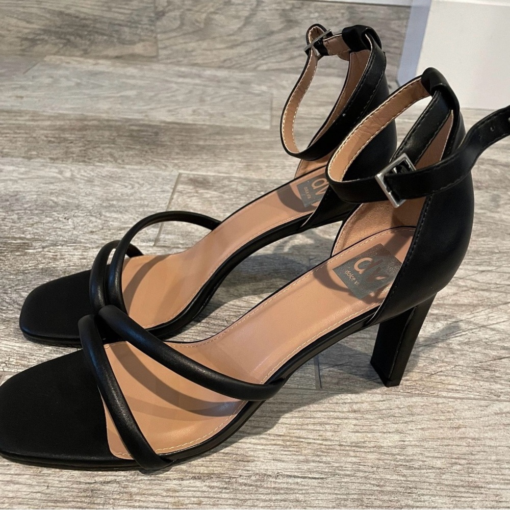 DV by Dolce Vita Black Strappy Heels